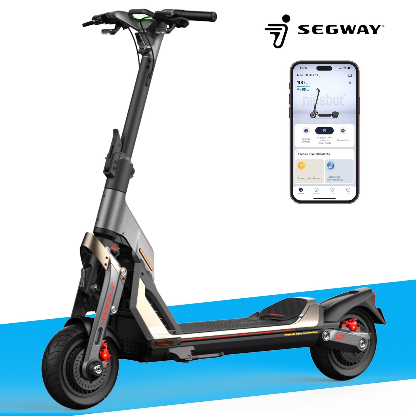Trottinette Électrique Segway GT2P : Tout terrain et Agréable